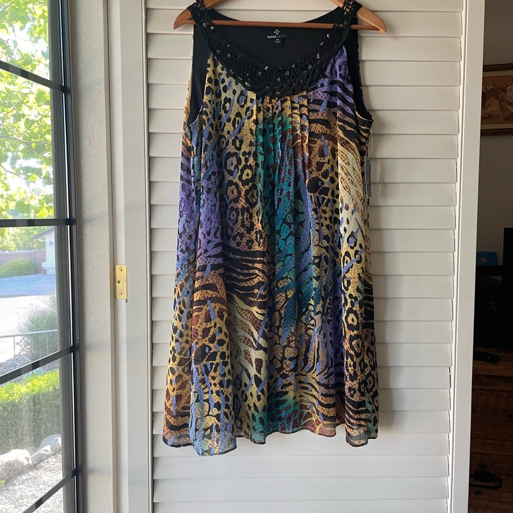 Ronni Nicole Black Polyester Dress